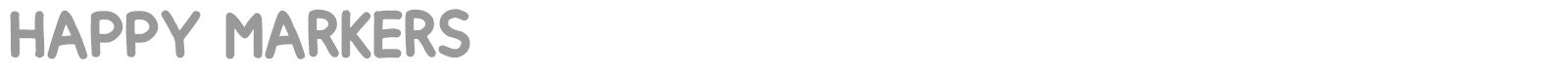 Happy Markers font preview